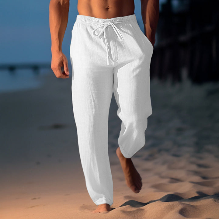 Men’s Lightweight Linen Pants - Relaxed Fit Trousers