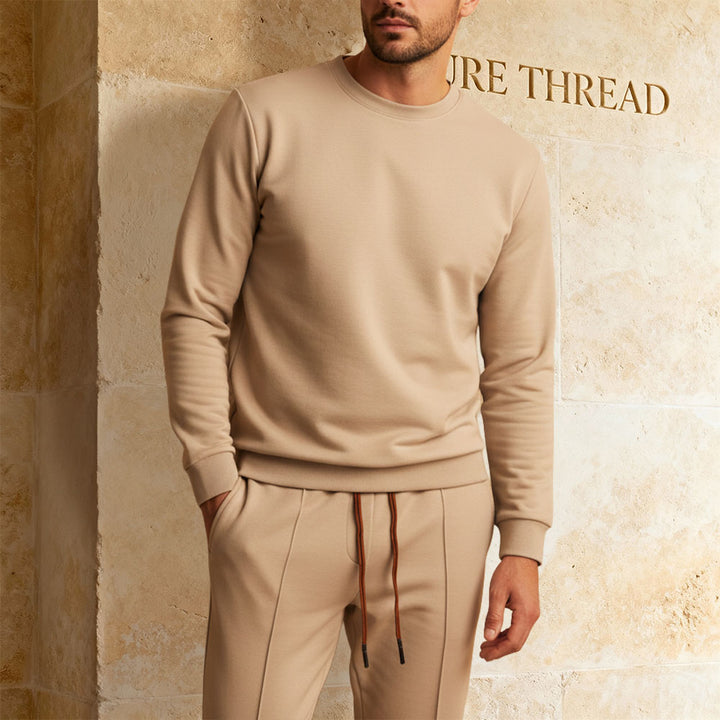 Men's Classic Silk-Cotton Lounge Set – Ultra Light, Silk-Soft Dailywear Set