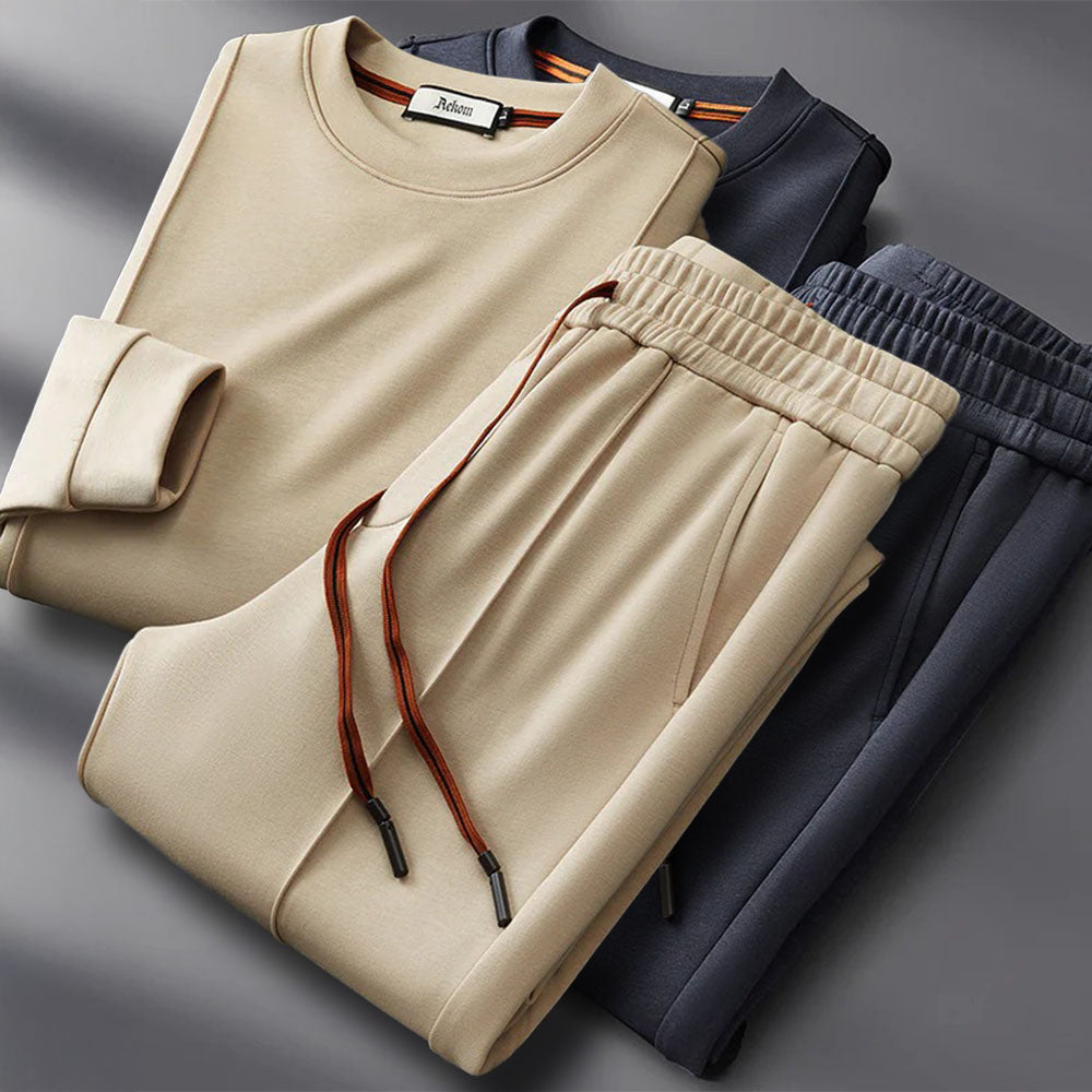 Men's Classic Silk-Cotton Lounge Set – Ultra Light, Silk-Soft Dailywear Set