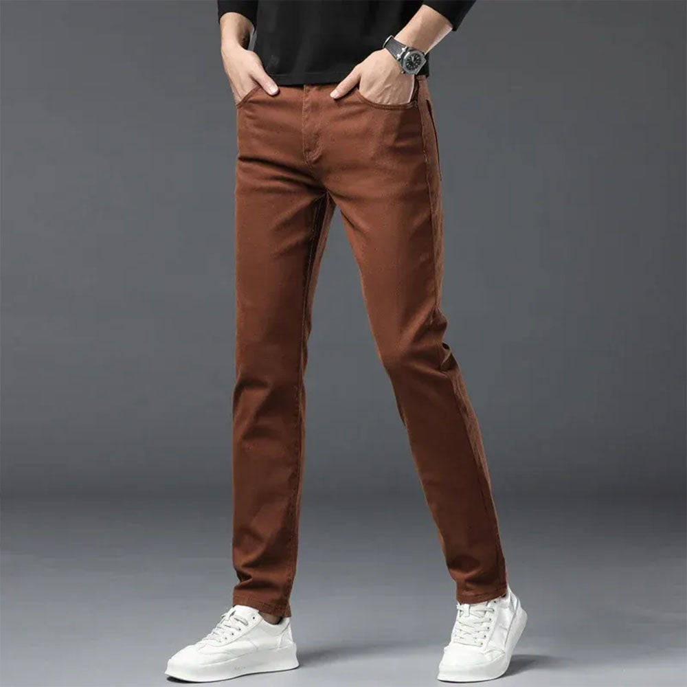 Men's Classic High-Stretch Denim Jeans – Lightweight, Slim-Fit Jeans