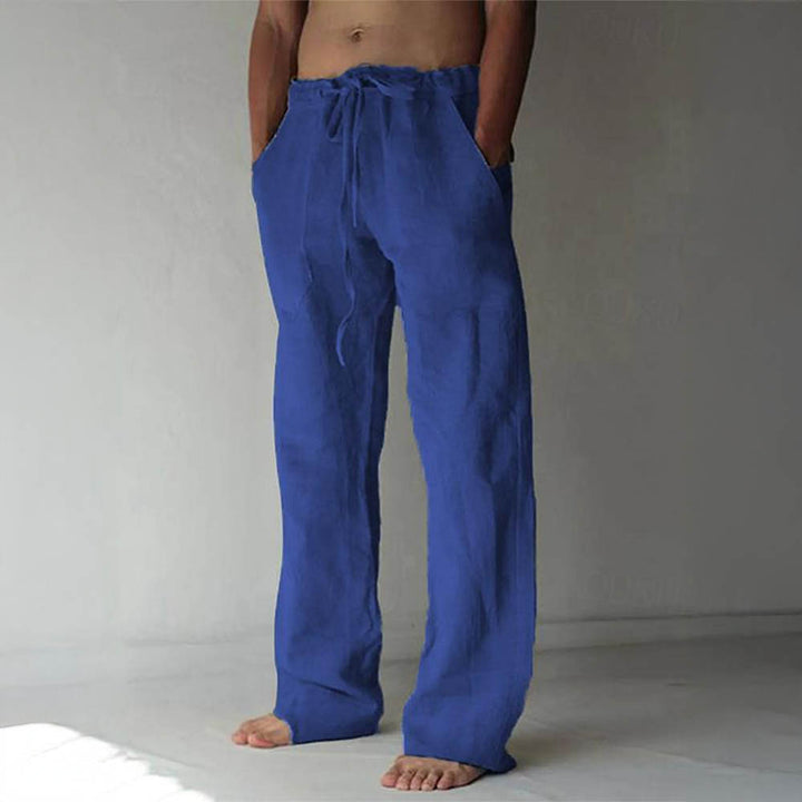 Men’s 100% Pure Cotton Trousers – Lightweight, Relaxed-Fit Everyday Pants
