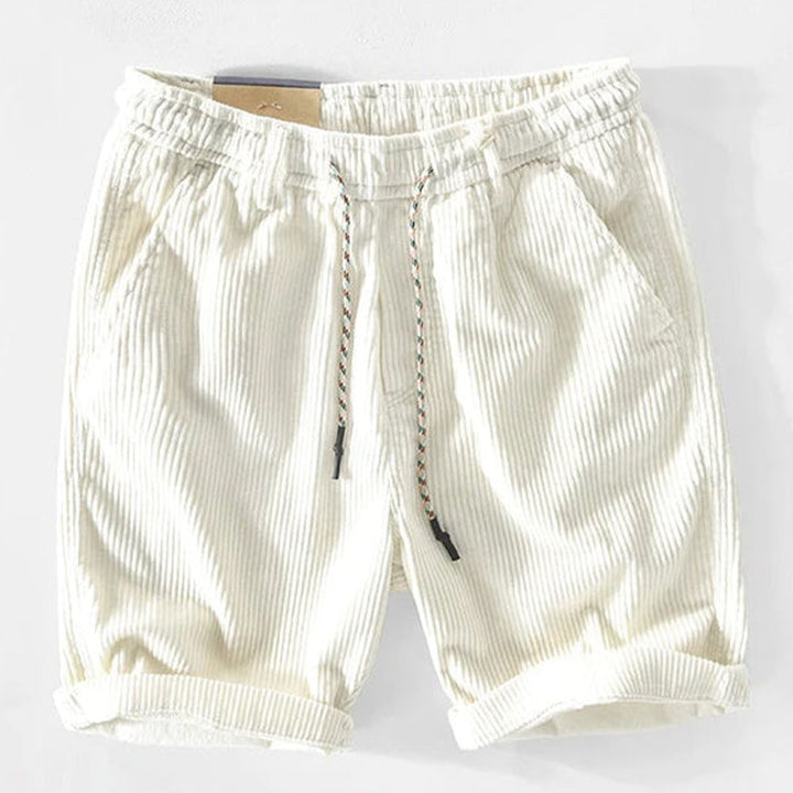 Men's Corduroy Cotton Shorts  – Textured Fabric, Lightweight Shorts