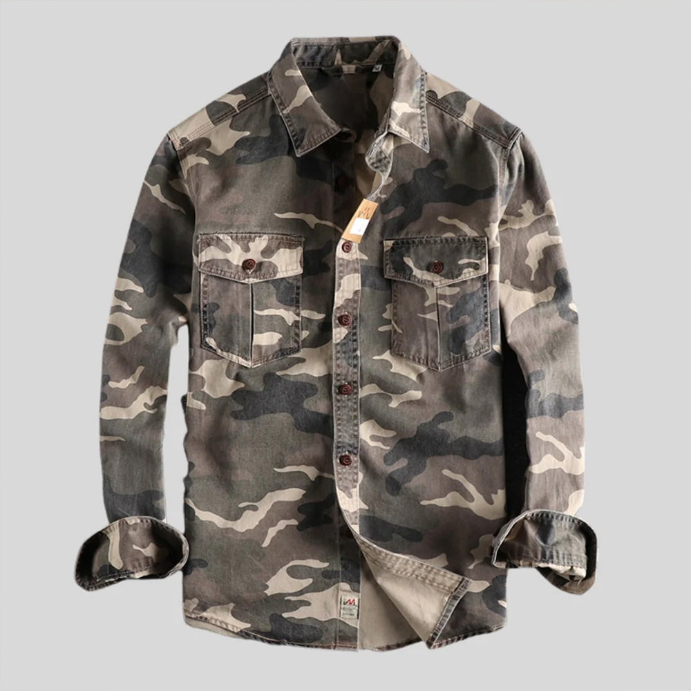 Classic Camouflage Cotton Shirt – Durable, 100% Pure Cotton Shirt