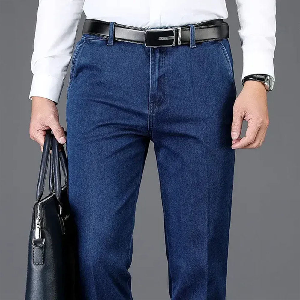 Men's Classic Straight-Fit Denim Jeans – Ultra-Durable, Lightweight Jeans