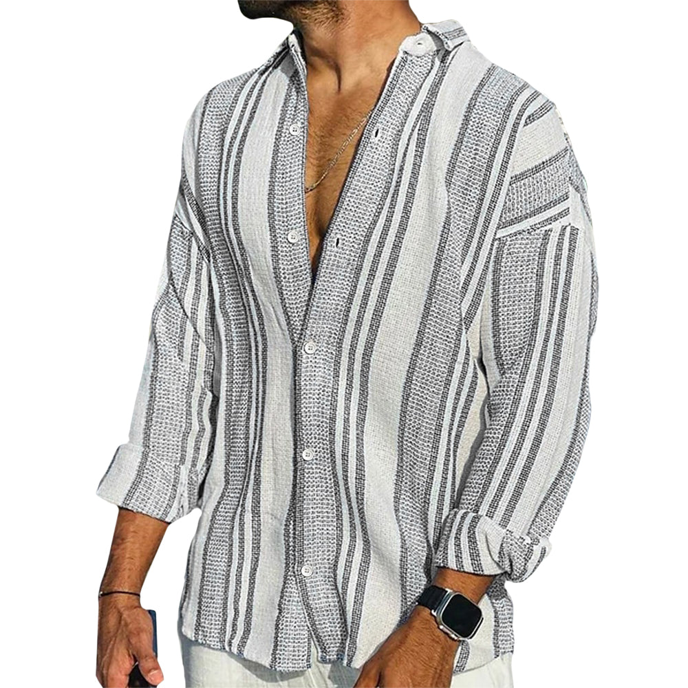 Coastal Stripe Relaxed-Fit Shirt – Ultra-Soft, Breathable & Light