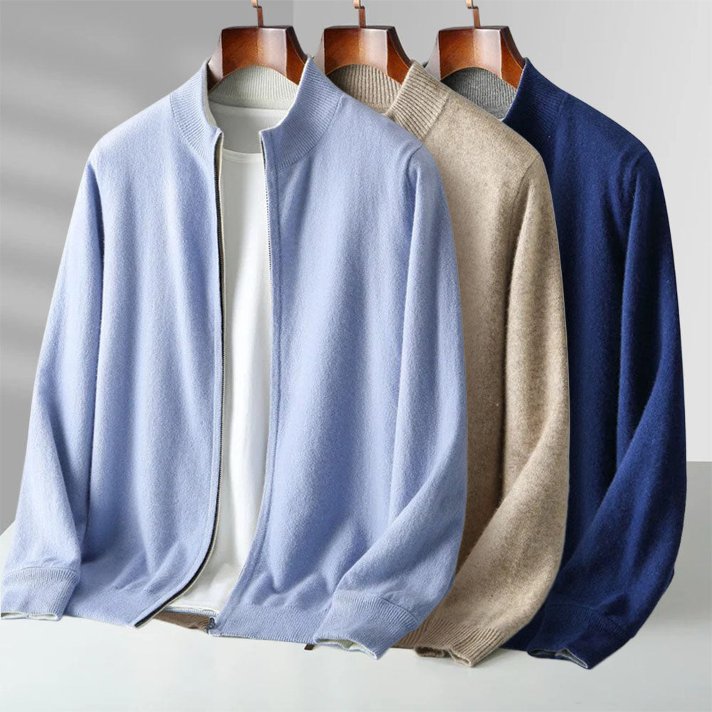 Men's Classic Cashmere Knit Cardigan – Super Cozy, Ultra-Soft Cardigan