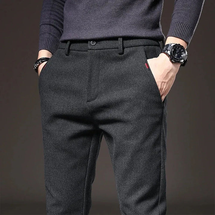 Men's Ultra-Stretch Cotton-Blend Pants – Slim-Fit, Lightweight Pants