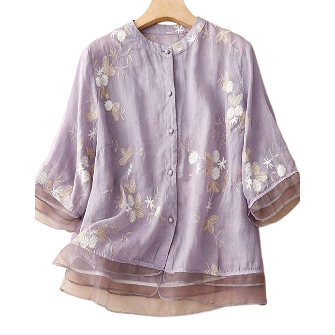 Alessia Linen Top