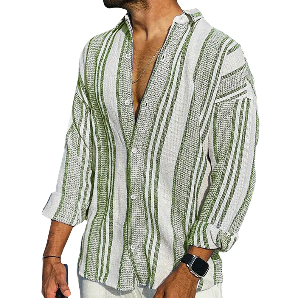 Coastal Stripe Relaxed-Fit Shirt – Ultra-Soft, Breathable & Light