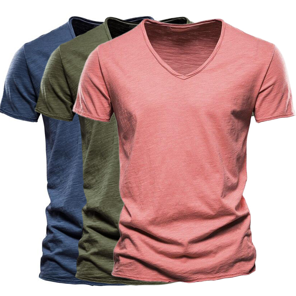 Pure Bamboo Cotton V-Neck Tee – Ultra-soft, 100% Bamboo Cotton T-shirt