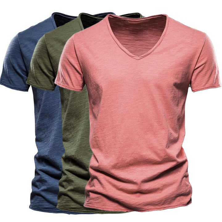 Pure Bamboo Cotton V-Neck Tee – Ultra-soft, 100% Bamboo Cotton T-shirt