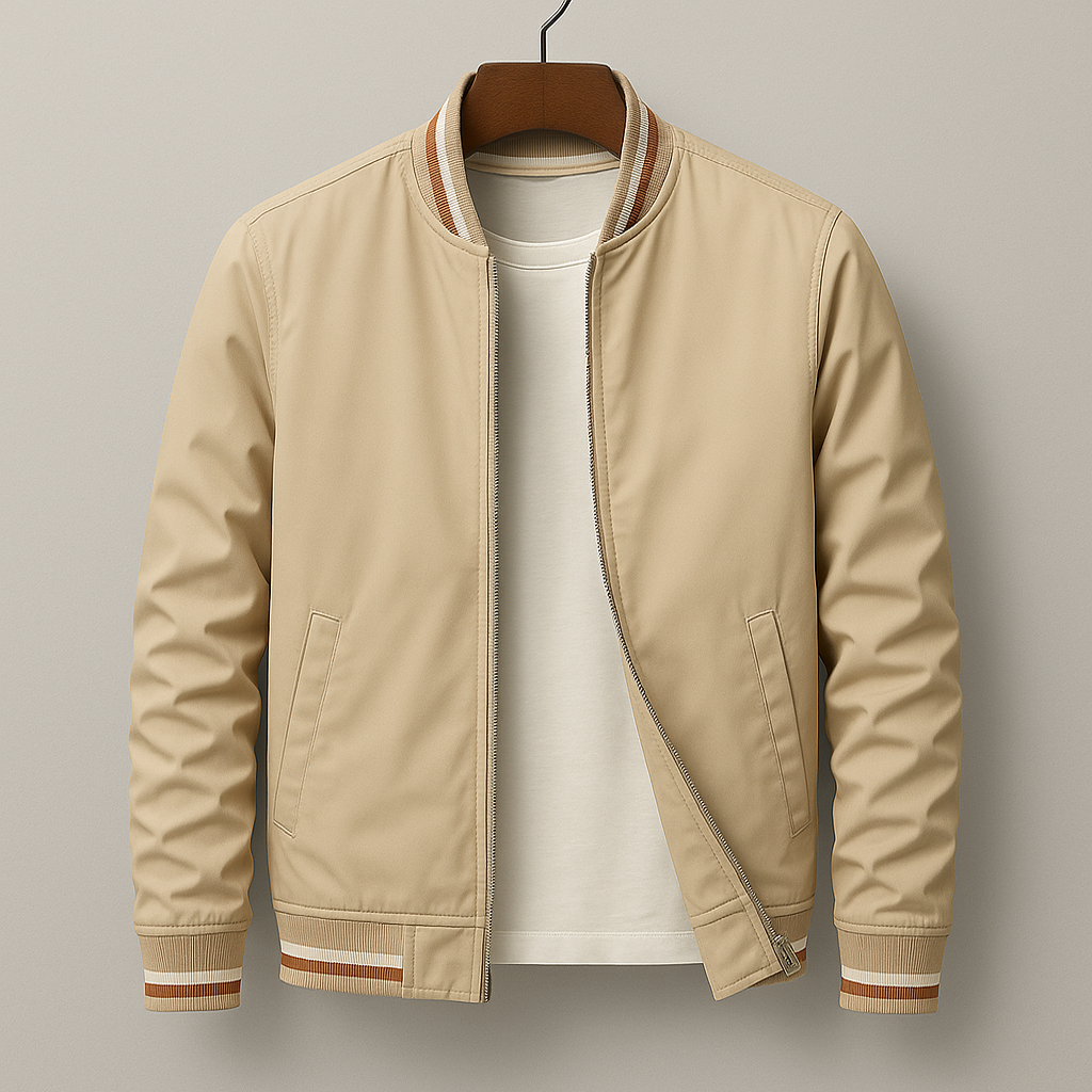 Hand Crafted Bomber Jacket for Men – Smooth Fit, Lightweight, Durable Jacket