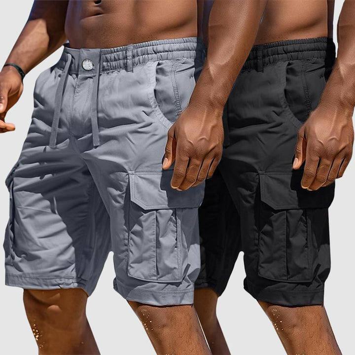 Men's Utility Cargo Cotton Shorts – Relaxed Fit, Multiple Pockets, Lightweight Shorts