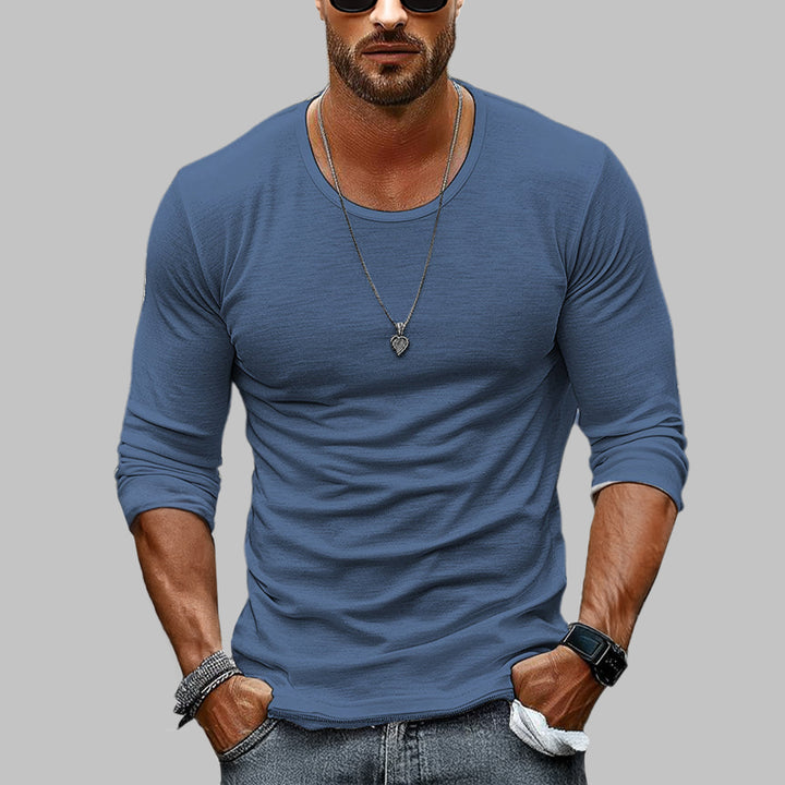 Classic Slim Fit Long Sleeve Tee – Lightweight & Breatbable Dailywear Tshirt