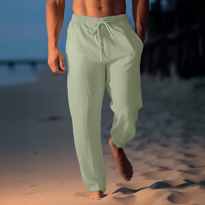 Men’s Lightweight Linen Pants - Relaxed Fit Trousers