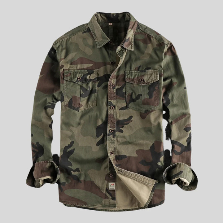 Classic Camouflage Cotton Shirt – Durable, 100% Pure Cotton Shirt