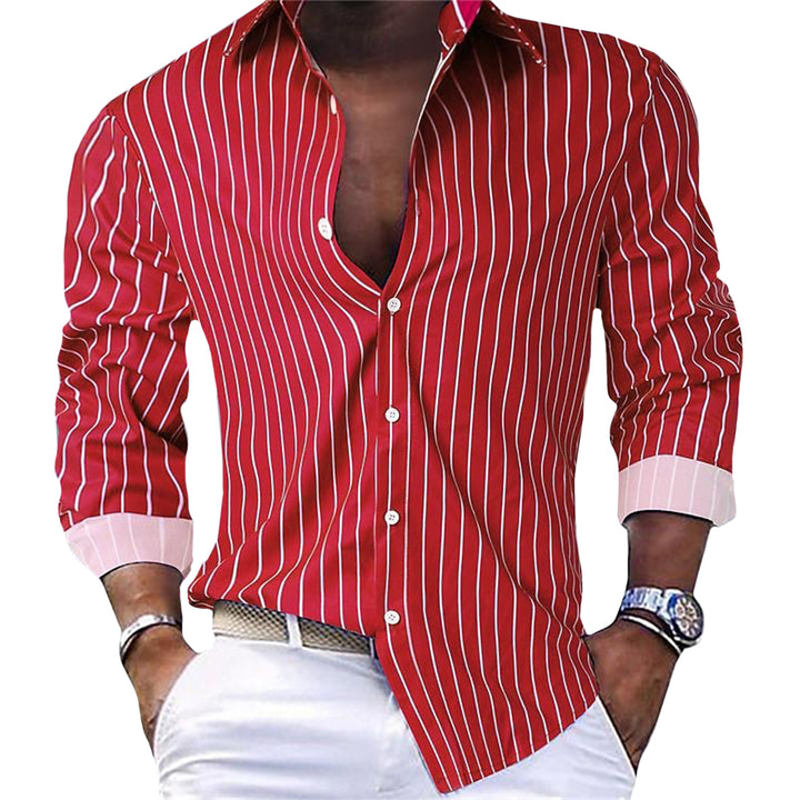 Classic Button-up Stripe Shirt – Ultra-light, Tailored Fit, Dress Shirt