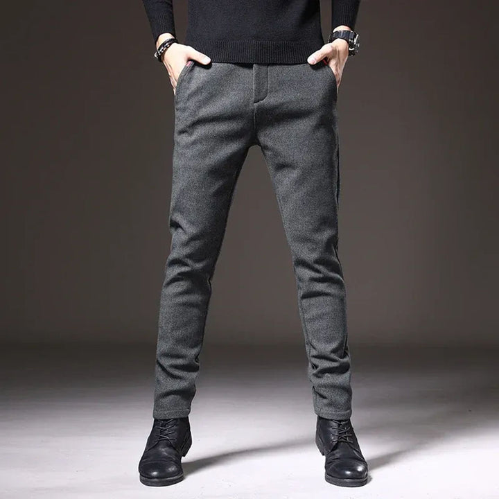 Men's Ultra-Stretch Cotton-Blend Pants – Slim-Fit, Lightweight Pants