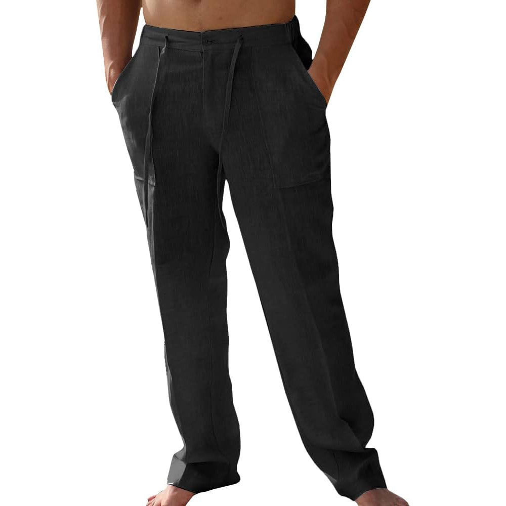 Men's Dailywear Cotton- Linen Pants – Ultra-Light, Airy & Relaxed Trousers