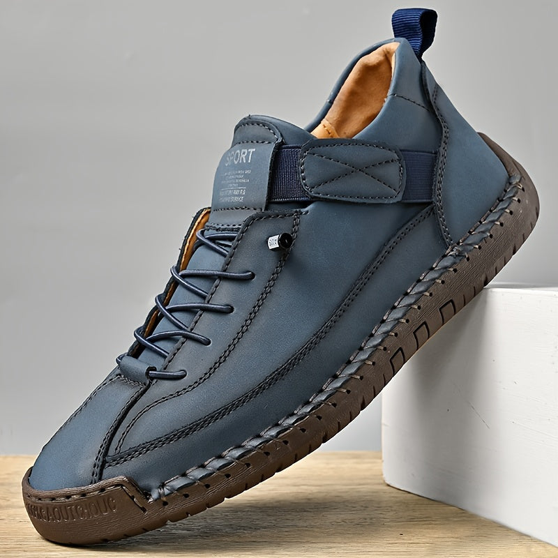 Men’s Handmade Casual Leather Shoes – Flexible Sole, Durable Shoes