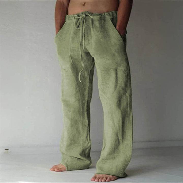 Men’s 100% Pure Cotton Trousers – Lightweight, Relaxed-Fit Everyday Pants