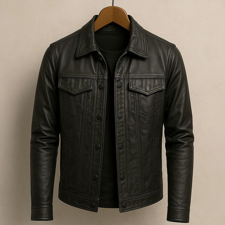 Hand Crafted Classic Leather Jacket – Tailored Fit, Durable Jacket