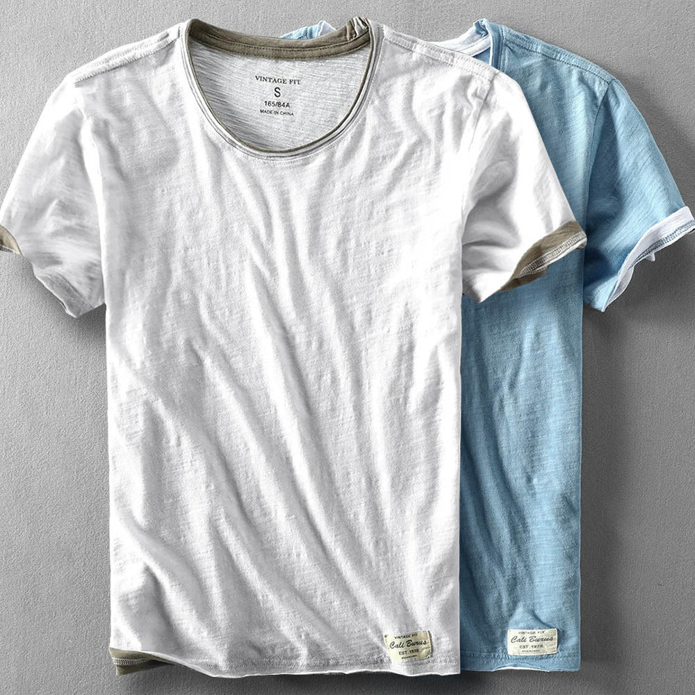 Men's 100% Pure Bamboo Cotton T-Shirt – Lightweight & Moisture-Wicking Tee