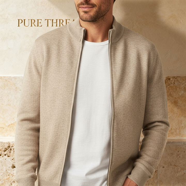 Men's Classic Cashmere Knit Cardigan – Super Cozy, Ultra-Soft Cardigan