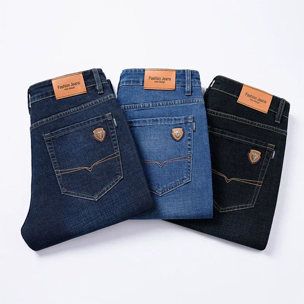 Men's Classic Flex Cotton-Blend Jeans – Ultra-Durable, Comfortable, Super Light Denim Jeans