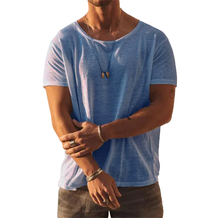 Classic Ultra-Soft Wide-Neck Tee – Lightweight, Relaxed Fit T-shirt