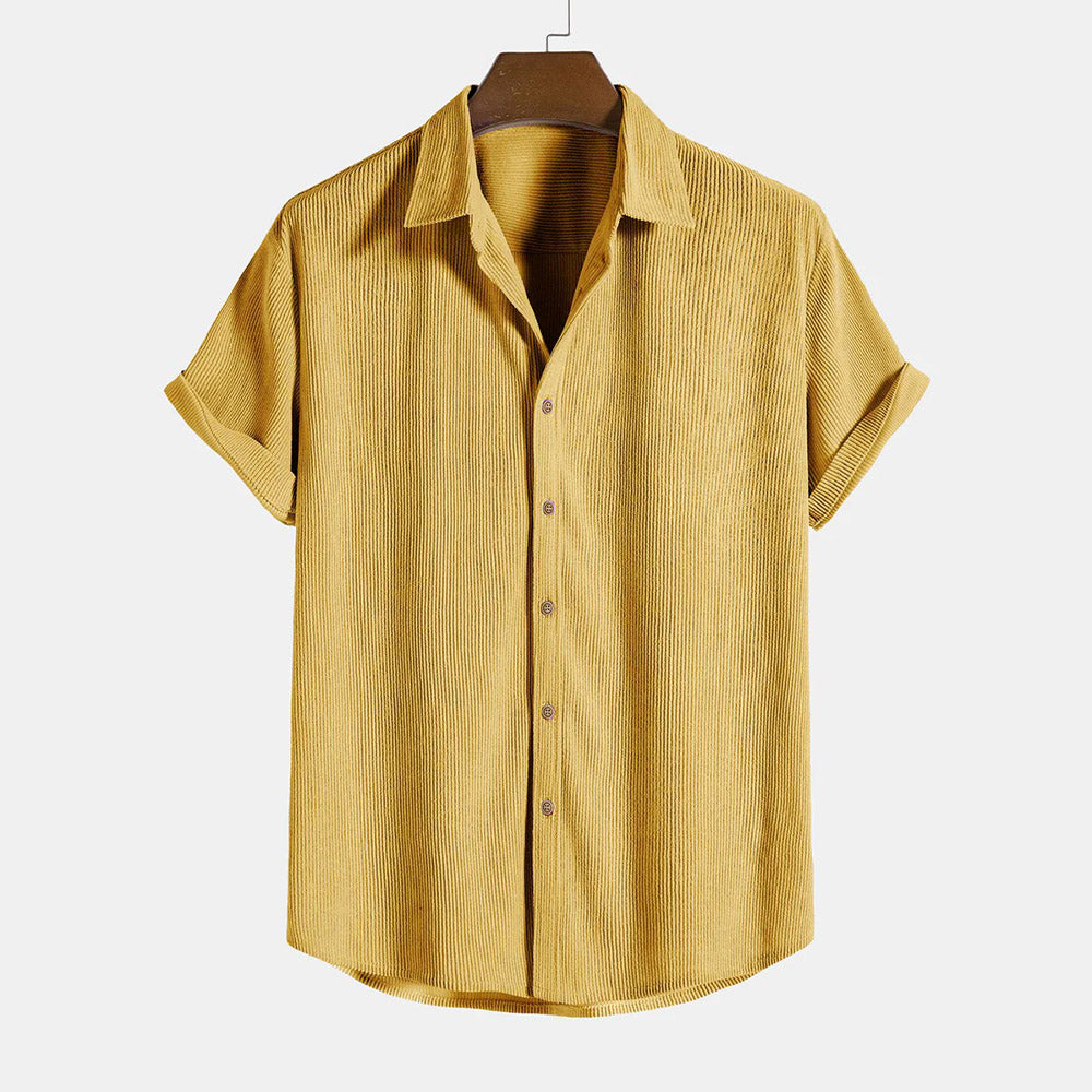 Classic Corduroy Button-Down Shirt – Ultra-Soft Texture, Dailywear Shirt