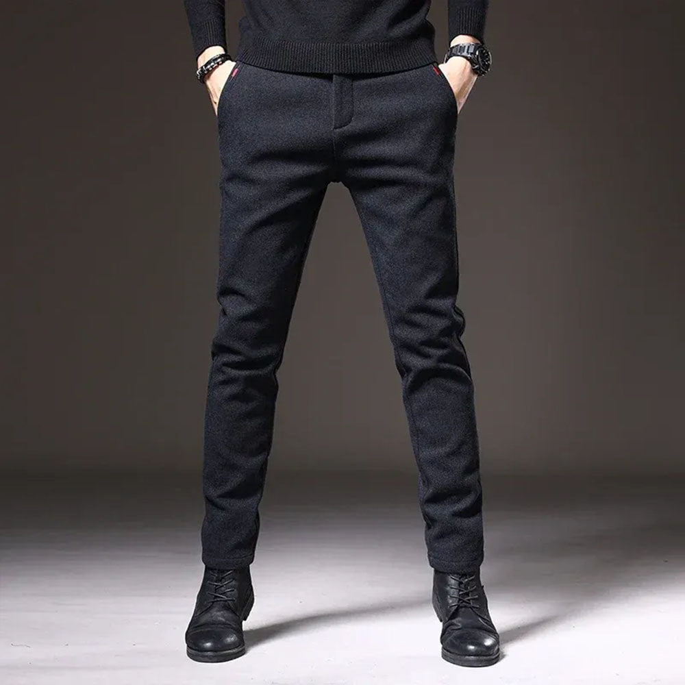 Men's Ultra-Stretch Cotton-Blend Pants – Slim-Fit, Lightweight Pants