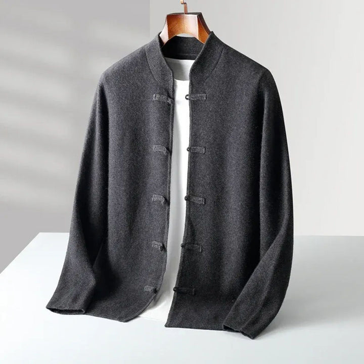 Men's Soft Cashmere Loop-Button Cardigan – Ultra-Light, Super Soft Cardigan