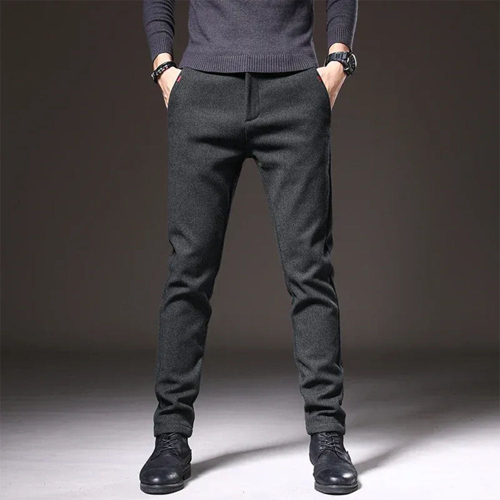 Men's Ultra-Stretch Cotton-Blend Pants – Slim-Fit, Lightweight Pants