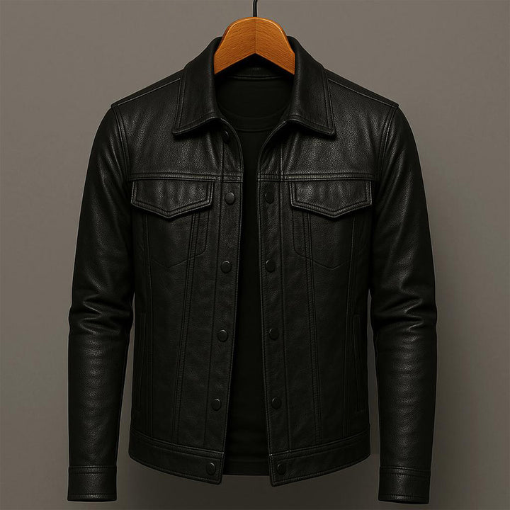 Hand Crafted Classic Leather Jacket – Tailored Fit, Durable Jacket