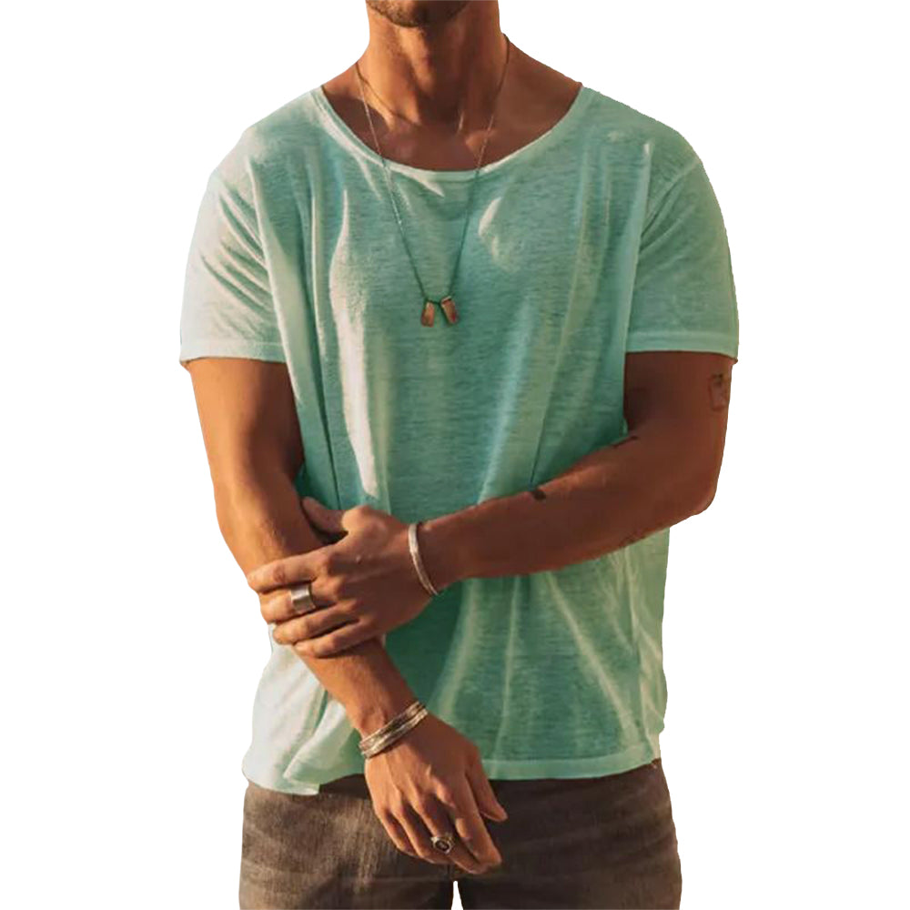 Classic Ultra-Soft Wide-Neck Tee – Lightweight, Relaxed Fit T-shirt