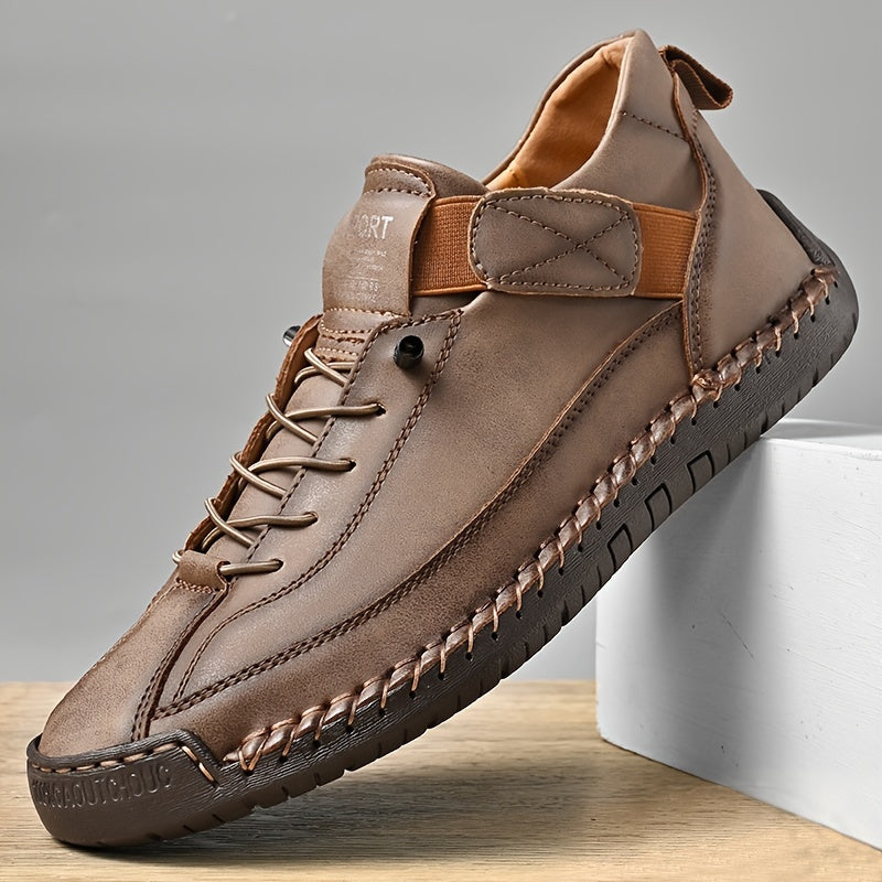 Men’s Handmade Casual Leather Shoes – Flexible Sole, Durable Shoes