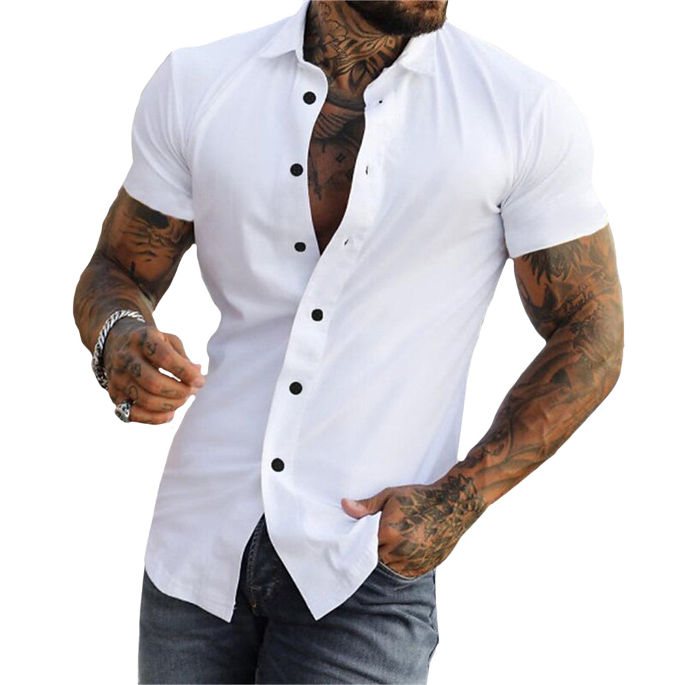 Men’s Cotton Blend Slim Fit Shirt – Super-Soft, Breathable Dailywear Shirt