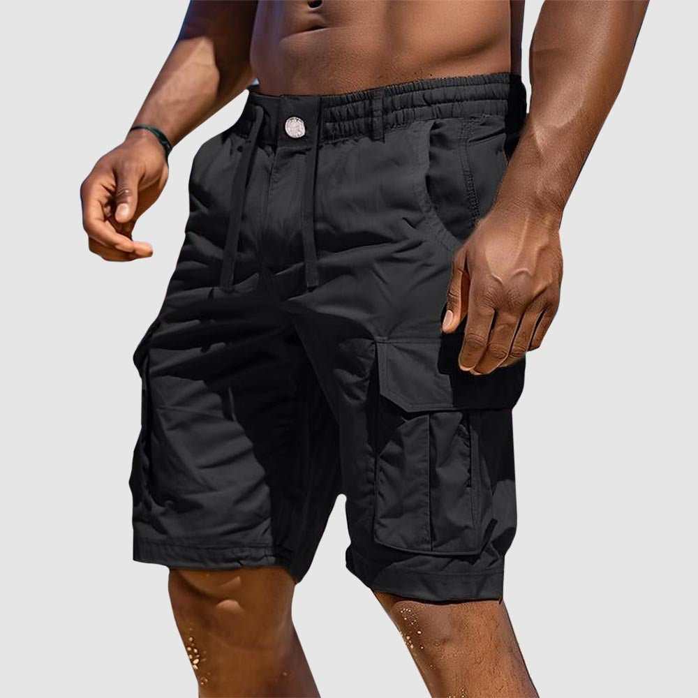 Men's Utility Cargo Cotton Shorts – Relaxed Fit, Multiple Pockets, Lightweight Shorts
