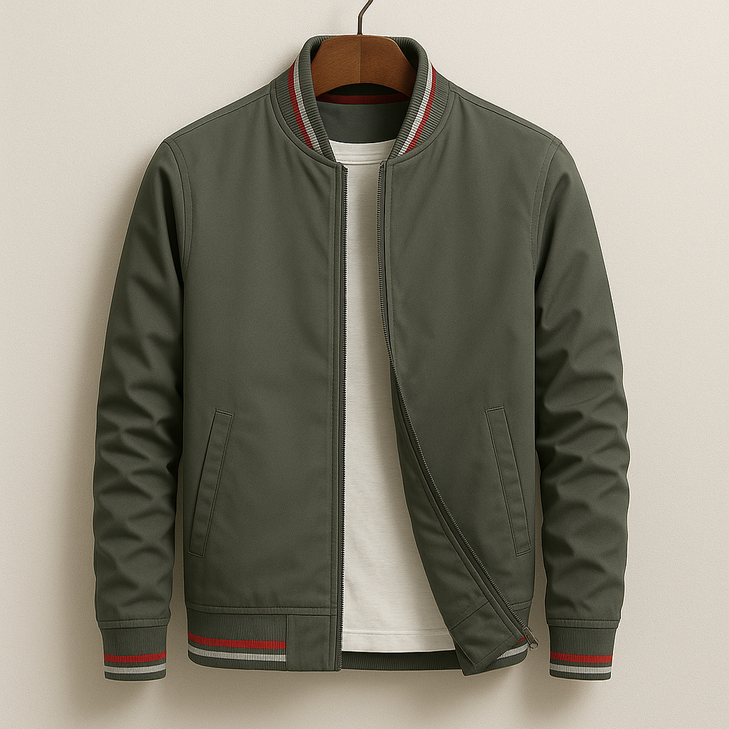 Hand Crafted Bomber Jacket for Men – Smooth Fit, Lightweight, Durable Jacket