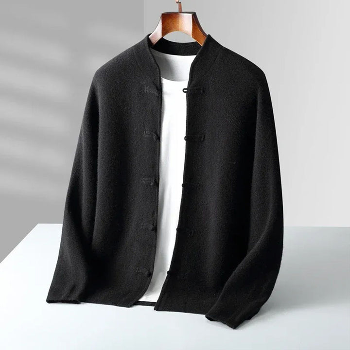 Men's Soft Cashmere Loop-Button Cardigan – Ultra-Light, Super Soft Cardigan