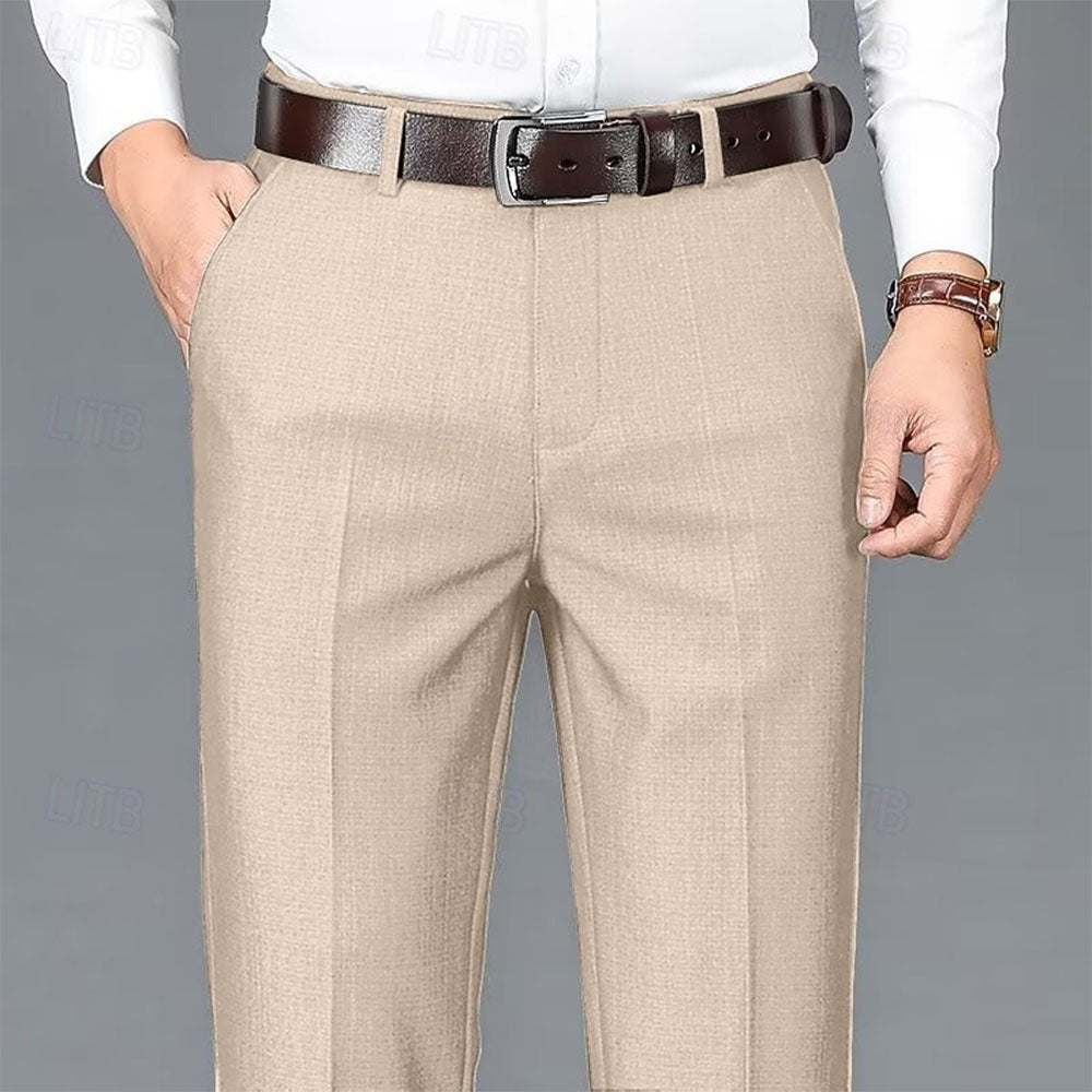 Men’s Classic Straight-Fit Formal Trousers – Ultra-Light, Super Soft Pants