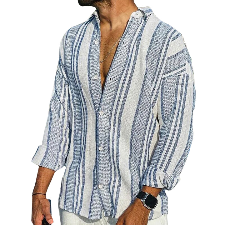Coastal Stripe Relaxed-Fit Shirt – Ultra-Soft, Breathable & Light