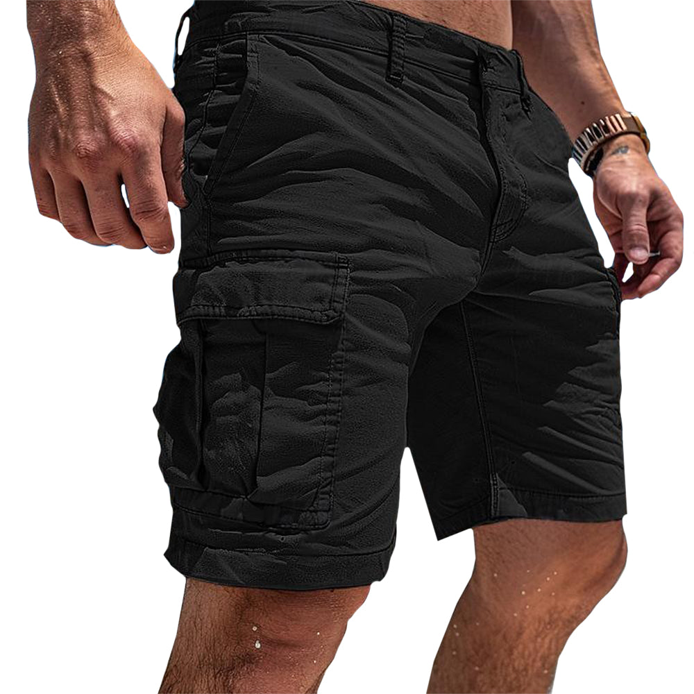 Men’s Utility Cotton Shorts – Heavy-Duty Fabric & Multiple Storage Pockets