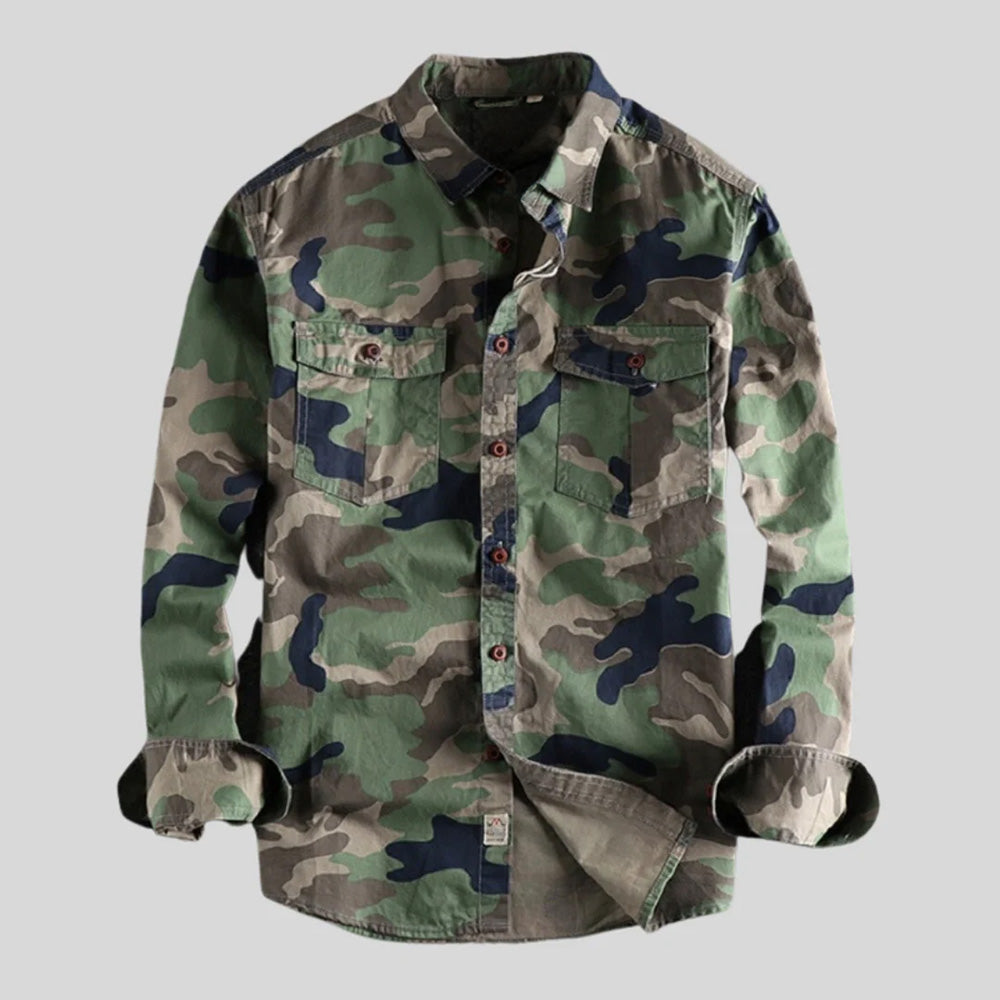 Classic Camouflage Cotton Shirt – Durable, 100% Pure Cotton Shirt