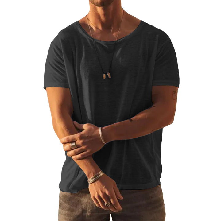 Classic Ultra-Soft Wide-Neck Tee – Lightweight, Relaxed Fit T-shirt