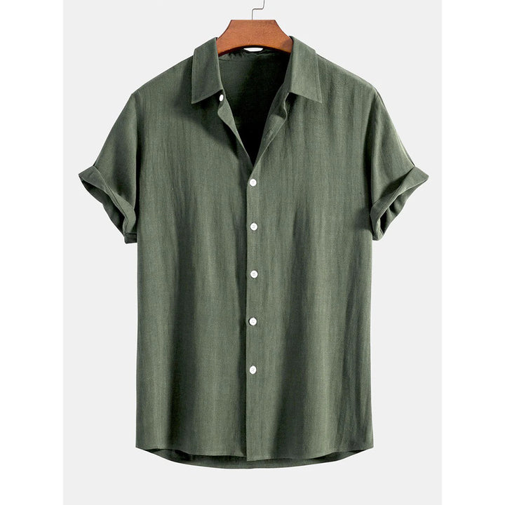 Classic Linen-Rayon Button Down Shirt – Ultra-Soft, Lightweight Shirt