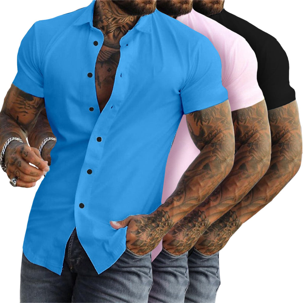 Men’s Cotton Blend Slim Fit Shirt – Super-Soft, Breathable Dailywear Shirt