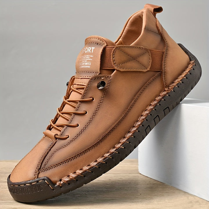 Men’s Handmade Casual Leather Shoes – Flexible Sole, Durable Shoes