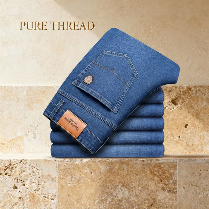 Men's Classic Flex Cotton-Blend Jeans – Ultra-Durable, Comfortable, Super Light Denim Jeans